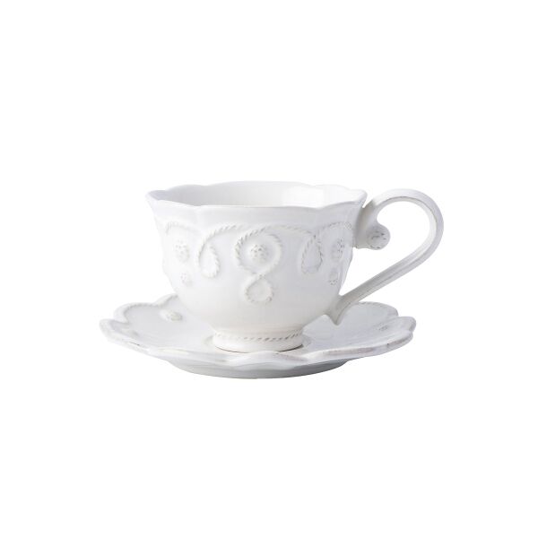 Jardins du Monde Saucer - Whitewash