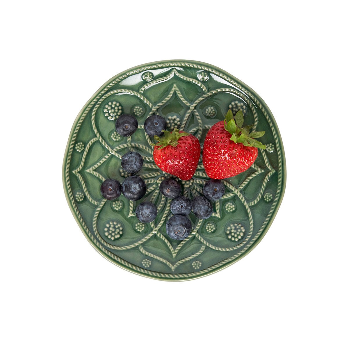 Jardins Du Monde Side/Cocktail Plate Assorted Set/4 - Basil