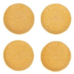 Jardins Du Monde Side/Cocktail Plate Assorted Set/4 - Daffodil
