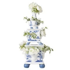 Country Estate Tulipiere Tower Set/3pc - Delft Blue