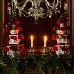 Country Estate Winter Frolic Tulipiere Tower Set/3pc