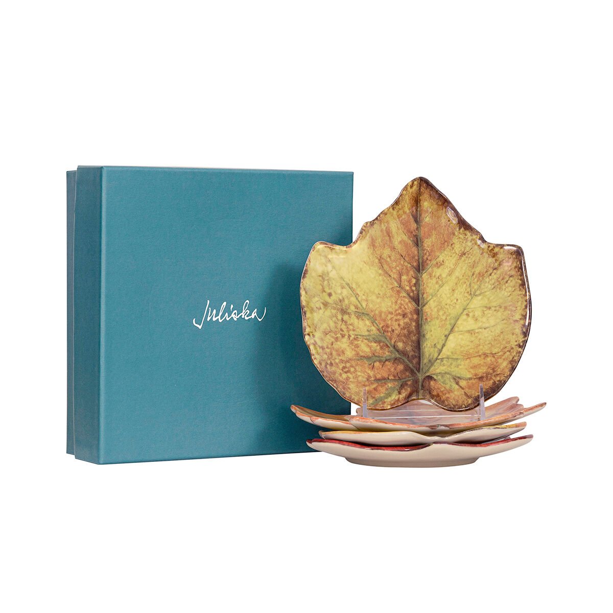 Forest Walk Leaf Plate Assorted Set/4