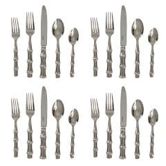 Bamboo 20pc Place Setting - Polished