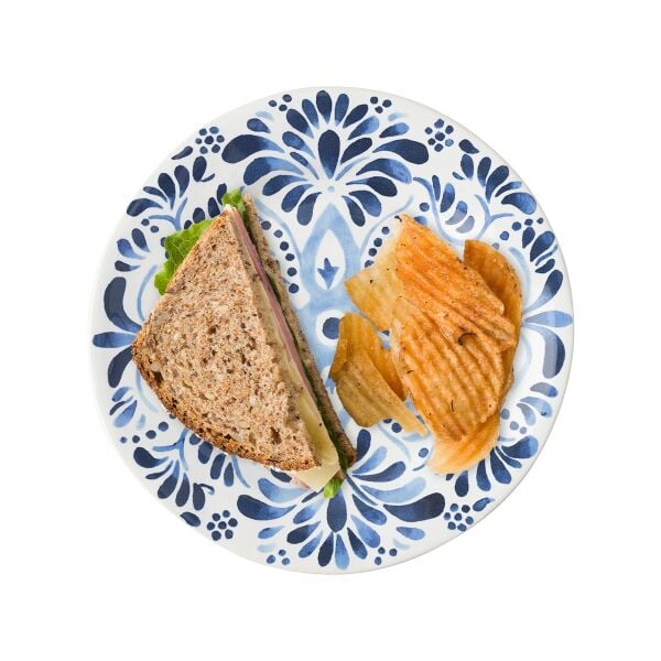 Iberian Tatlı ve Salata Tabağı İndigo