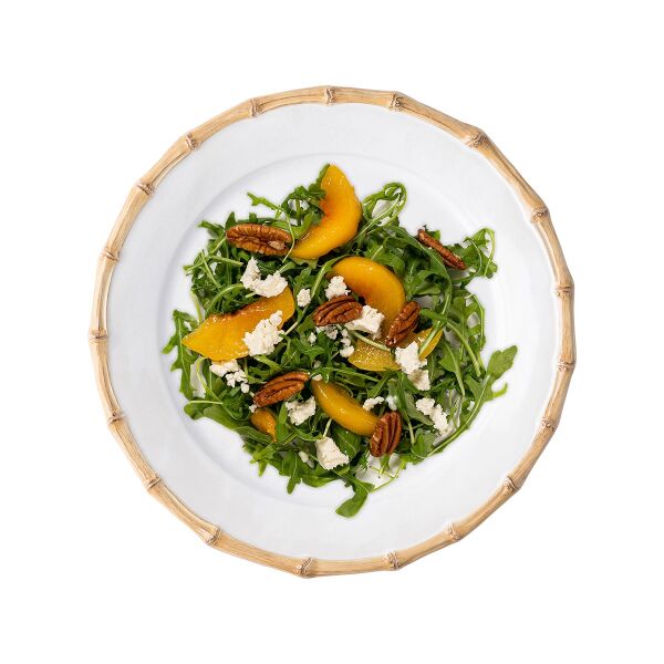 Bamboo Tatlı ve Salata Tabağı Doğal
