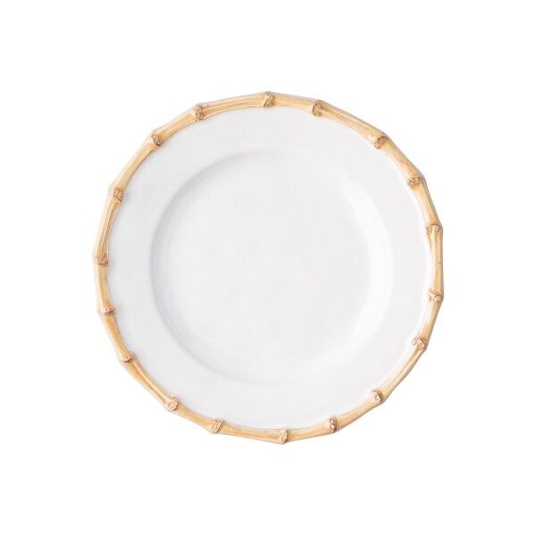 Bamboo Yan Servis ve Kokteyl Tabağı Doğal