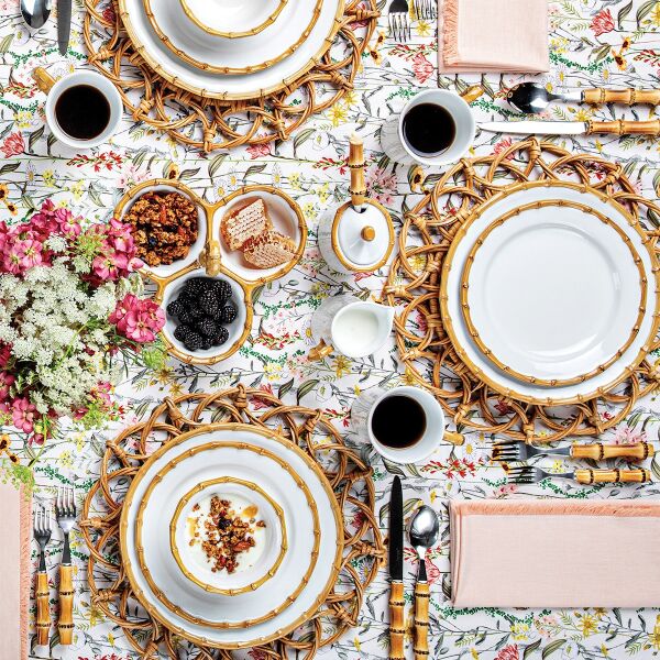 Bamboo 16 Piece Place Setting Natural