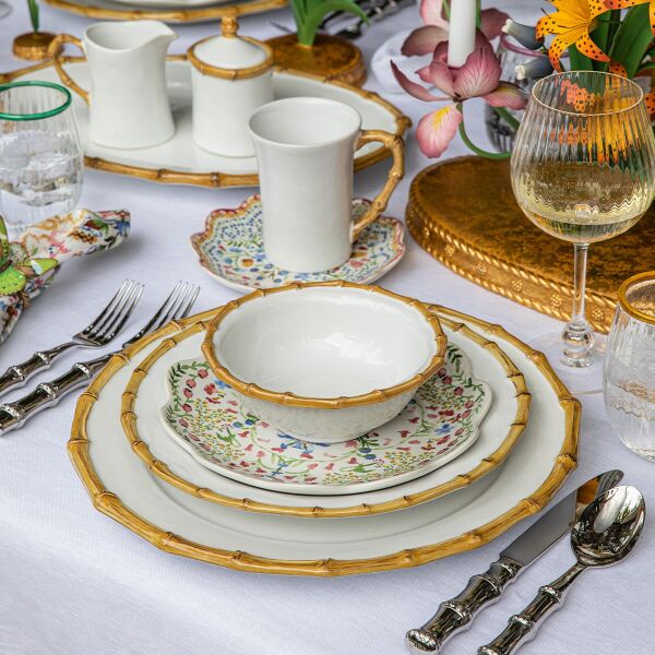 Bamboo 16 Piece Place Setting Natural