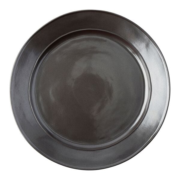 Pewter Stoneware Seramik Yemek Tabağı