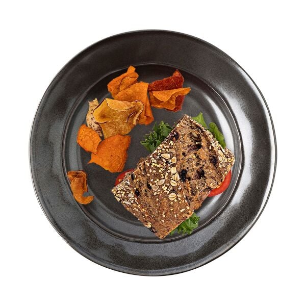 Pewter Stoneware Seramik Tatlı ve Salata Tabağı