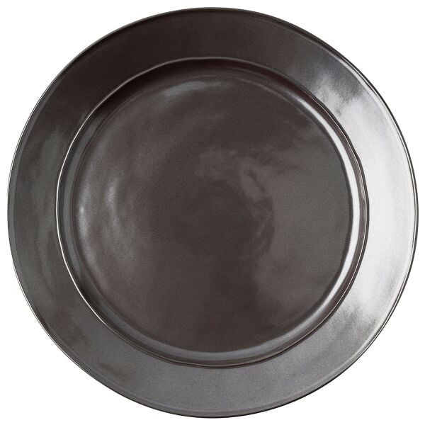 Pewter Stoneware Seramik Supla ve Servis Tabağı