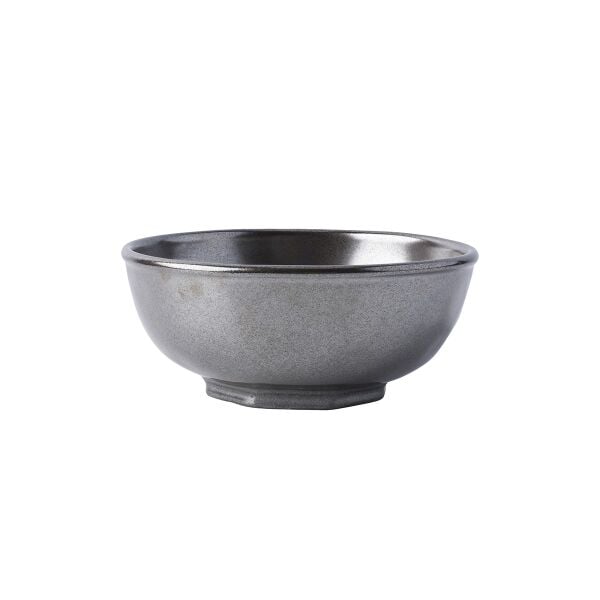 Pewter Stoneware Seramik Meyve Kasesi