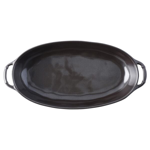 Pewter Stoneware Seramik Fırın Kabı
