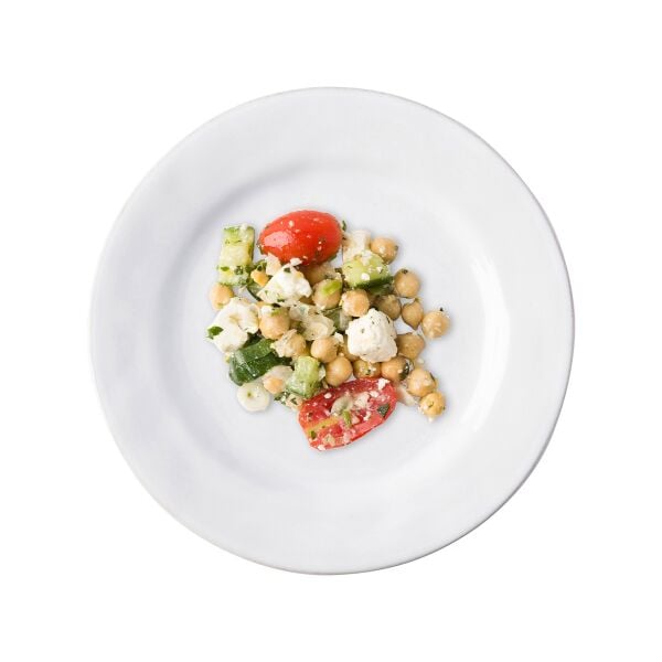 Puro Tatlı ve Salata Tabağı Beyaz Eskitme