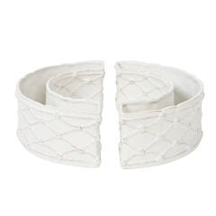 Berry & Thread Petite Parterre Garden Half Circle Vase Set/2 - Whitewash