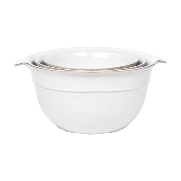 Puro Nesting Serving Bowl Set/3pc - Whitewash