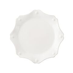 Berry & Thread Scalloped Dessert/Salad Plate - Whitewash