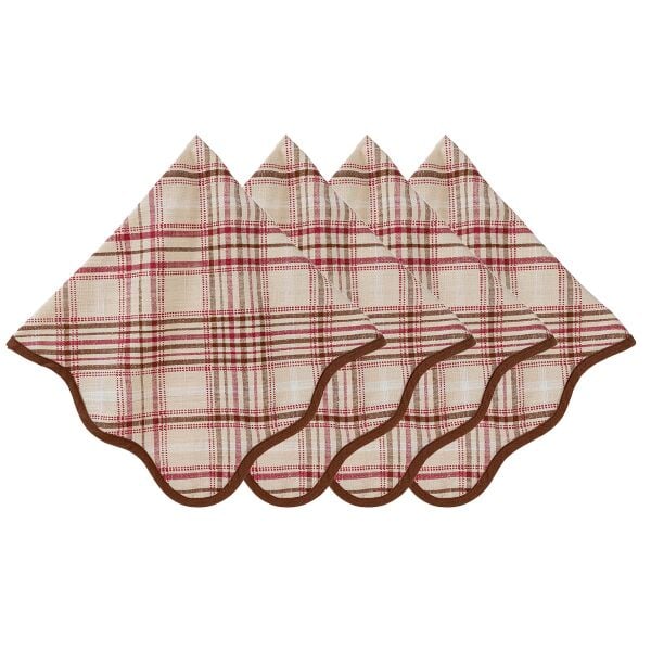 Harvest Tartan Peçete 4lü Set
