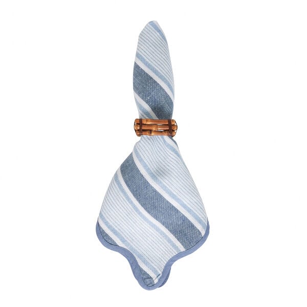 Cabana Stripe Peçete 4lü Set Okyanus Mavisi
