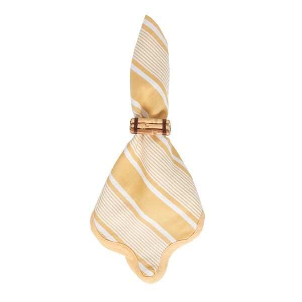 Cabana Stripe Peçete 4lü Set Güneş Sarısı