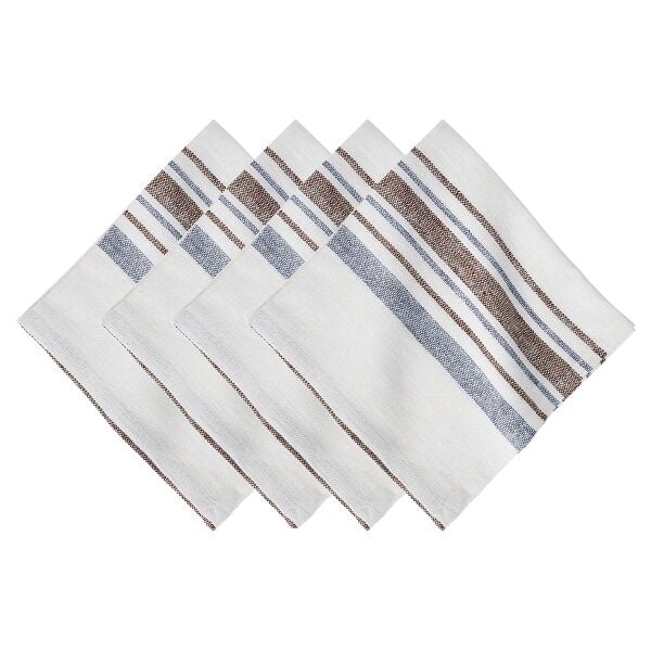Danish Stripe Peçete 4lü Set Vizon