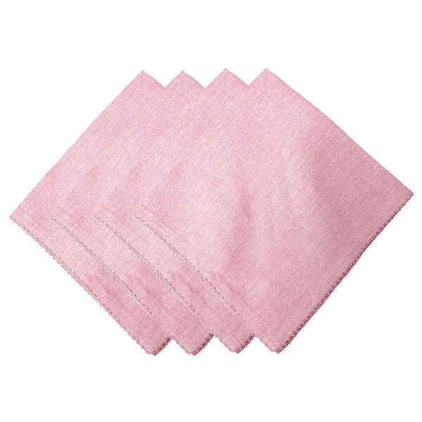 Berry Scallop Peçete 4lü Set Pembe