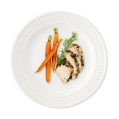 Le Panier Dinner Plate - Whitewash