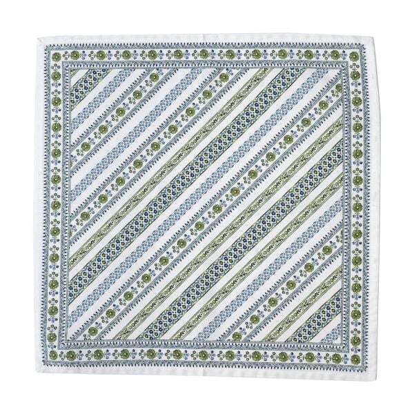 Seville Stripe Peçete Yeşil