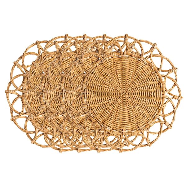 Provence Rattan Placemat Set/4 - Natural