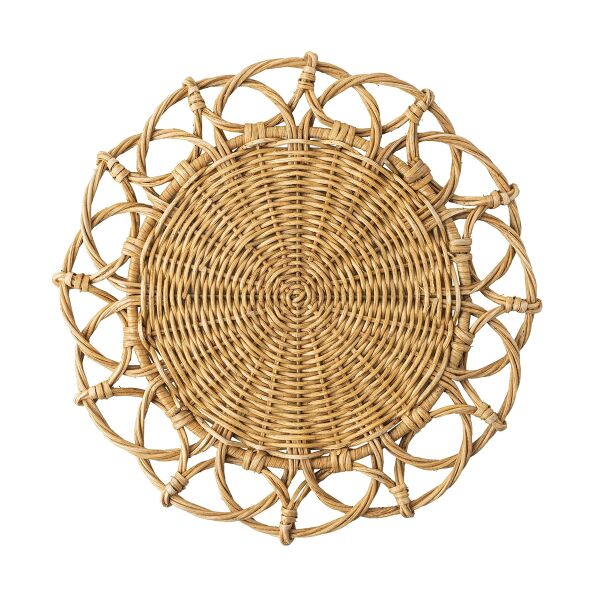 Provence Rattan Amerikan Servis 4lü Set Doğal