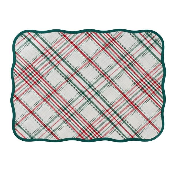 Merry Tartan Amerikan Servis 4lü Set