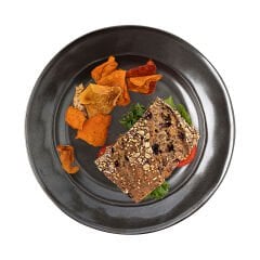 Pewter Stoneware Dessert/Salad Plate