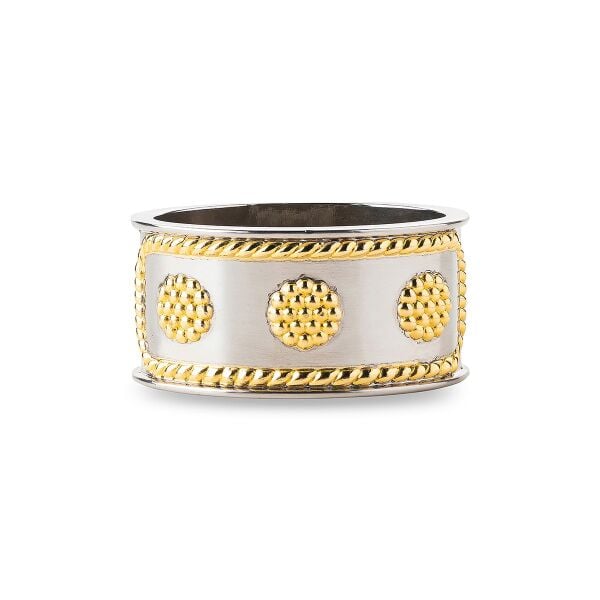Berry & Thread Peçete Halkası 4lü Set Silver ve Gold