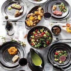 Pewter Stoneware Coupe Bowl