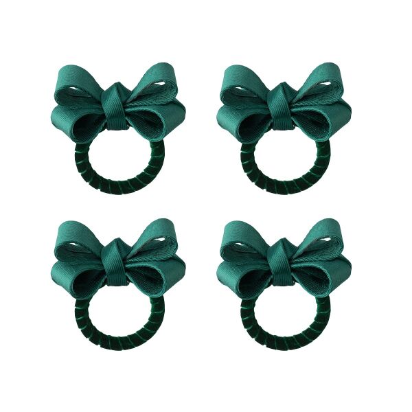 Tuxedo Napkin Ring Set/4 - Green