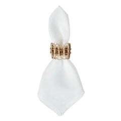 Provence Rattan Napkin Ring - Whitewash