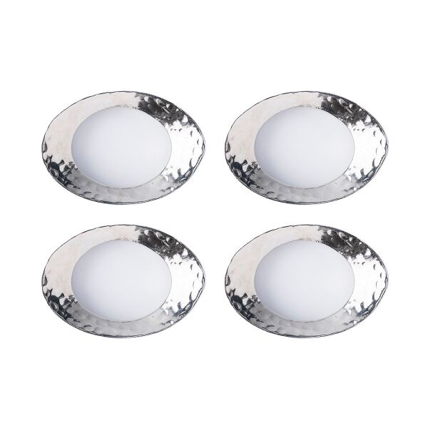Puro Peçete Halkası 4lü Set Silver