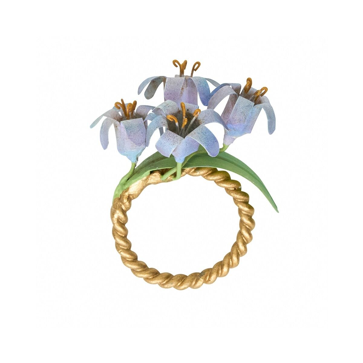Meadow Walk Floral Napkin Ring Assorted Set/4 - Multi