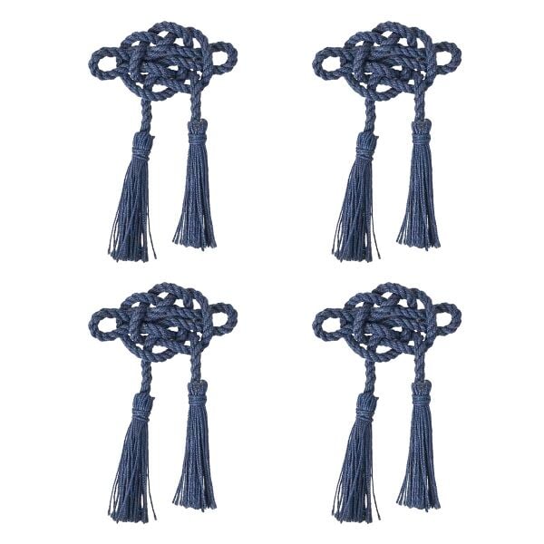 Mystic Knot Peçete Halkası 4lü Set Lacivert