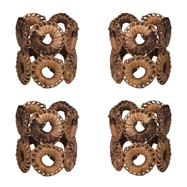Rustic Ring Napkin Ring Set/4 - Natural