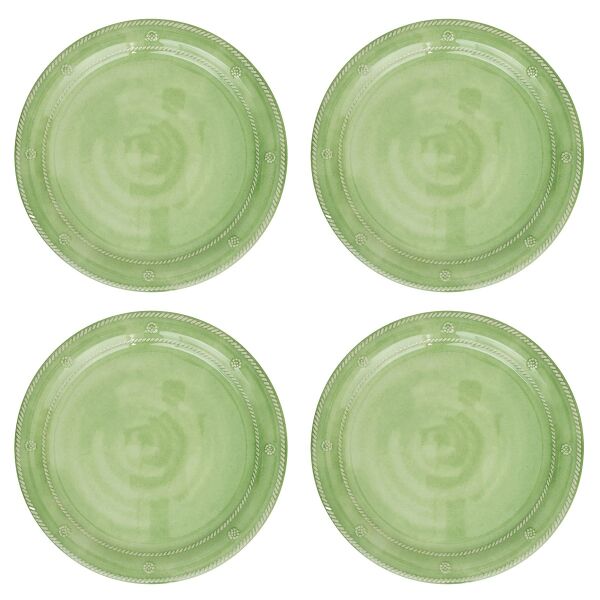 Berry & Thread Melamine Dinner Plate Set/4 - Seagrass