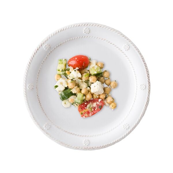 Berry & Thread Melamin Tatlı ve Salata Tabağı Beyaz Eskitme