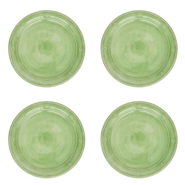Berry & Thread Melamine Dessert/Salad Plate Set/4 - Seagrass