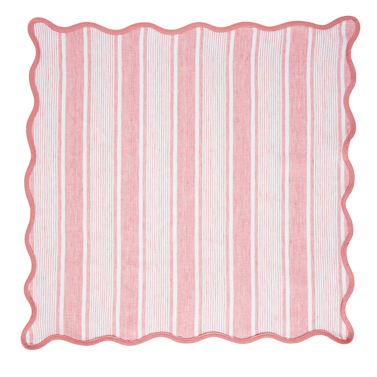 Cabana Stripe Napkin Set/4 - Coral