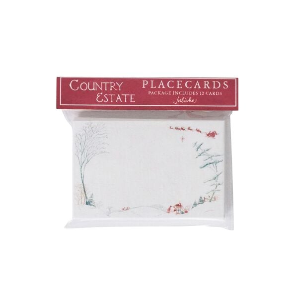Country Estate Winter Frolic İsim Kartı 12li Set Çam Yeşili