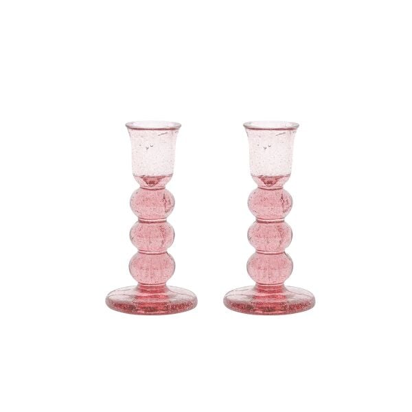 Provence Şamdan 2li Set Pudra Pembe