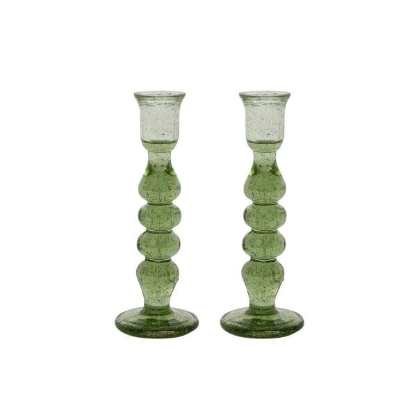 Provence Şamdan 2li Set Fesleğen Yeşili