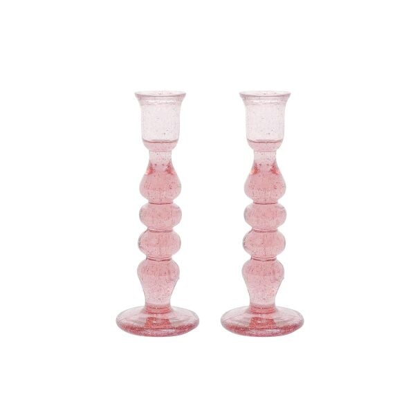 Provence Şamdan 2li Set Pudra Pembe