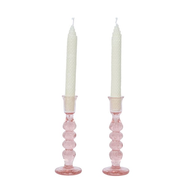 Provence Şamdan 2li Set Pudra Pembe