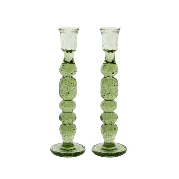 Provence 23 Cm Candlestick Set Of 2 Basil